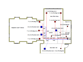 HVACR Design Sample: 2nd Floor Duct Design