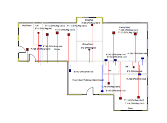 HVACR Design Sample: 2nd Floor Duct Design